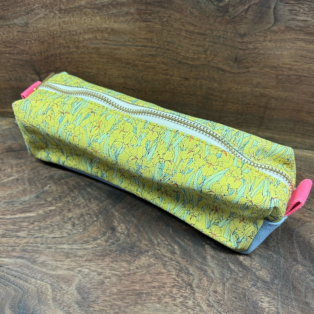 Laurel Denise Floral Yellow Pencil Case